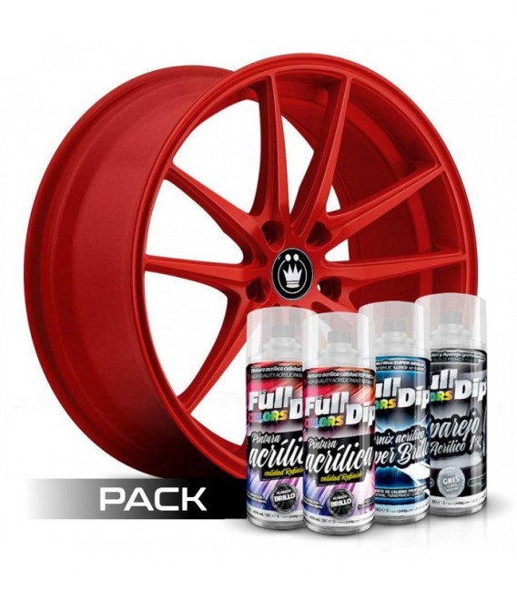 Pack 'Paint Your Wheels' Acrylic ROUGE