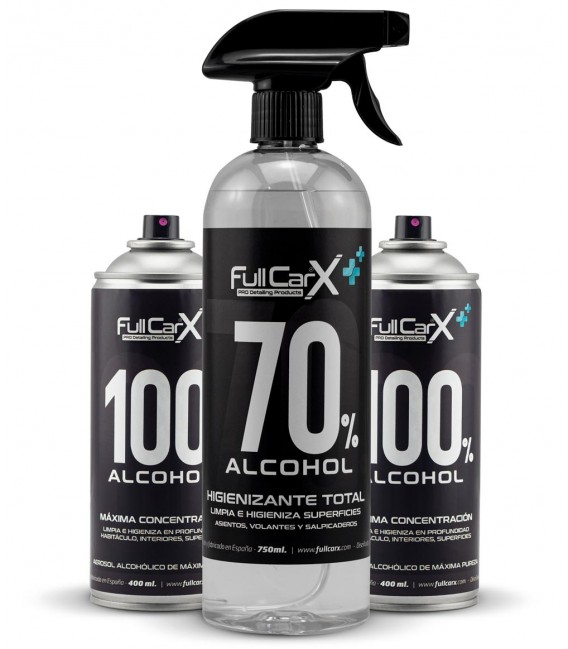 PACK x2 Sprays 400ml + x1 Higienizante Hidroalcohólico 750ml